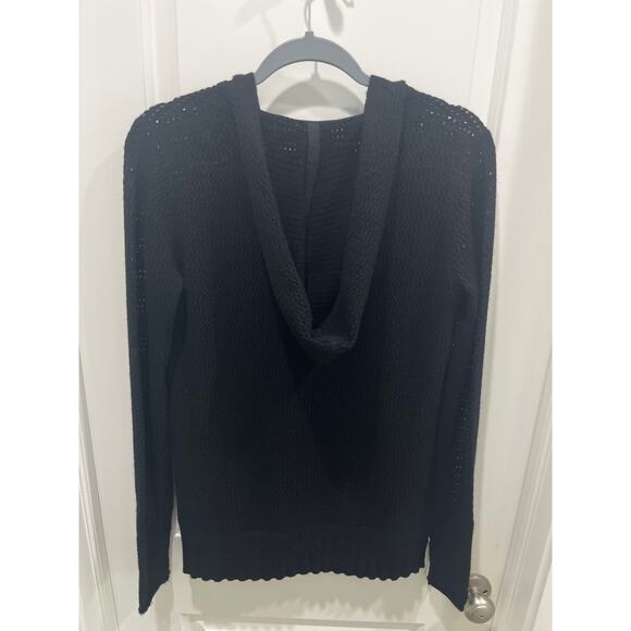 ATM Anthony Thomas Melillo Black Wool Cashmere Hoodie Sweater Women's Sz S - Picture 8 of 8